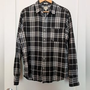 J. Crew Button-down, Dark Green Plaid